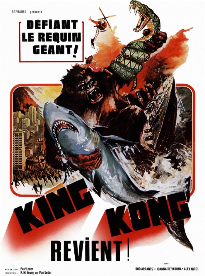 king kong  Les deux scènes