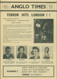 La presse britannique de l'époque vend "Konga" comme le blockbuster de l'année.